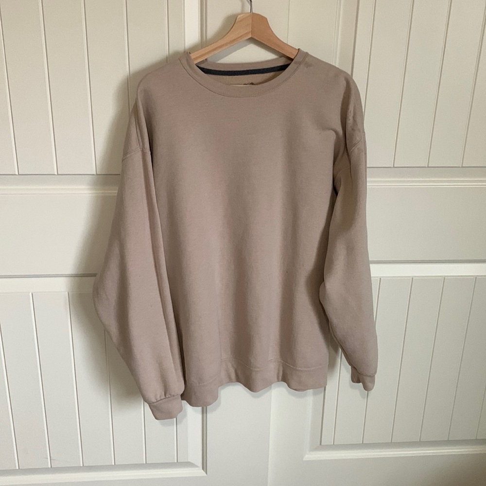 Fruit of the loom oversized tan sweater